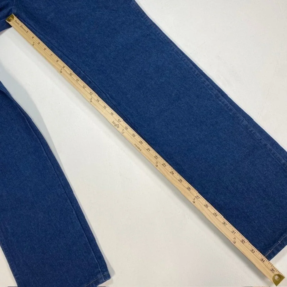 Wrangler 936PWD Cowboy Cut Slim Fit Mens Jeans 33x34 Indigo Blue Cotton Denim